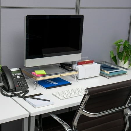 Mind Reader - Cosmopolitan Collection Foldable Monitors Stand - Gold