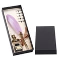 thumbnail image 1 of ANGGREK Feather Pen, Metal Retro Pen Holder Calligraphy Pen With Empty Ink Bottle Pen Holder For Calligraphy Practice For Creation, 1 of 8