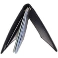 thumbnail image 4 of Moga Hand Made Genuine Leather Checkbook & Register Cover Holder Case Slim Wallet (1, Black), 4 of 6