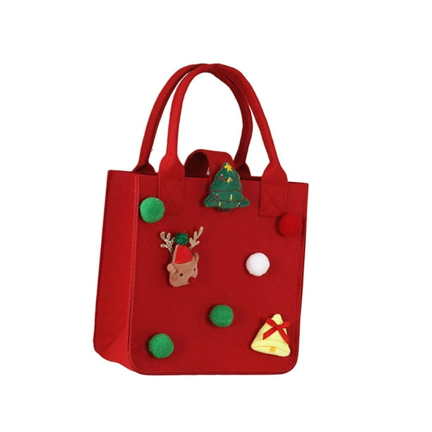 Bolsas de Navidad Bolsa de regalo de Navidad Bolsa de golosinas Bolsa de dulces de Navidad Navidad Rojo