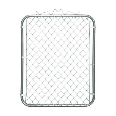YardGard 48 in. H x 39 in. L Steel Gate Walk Silver - Case Of: 1