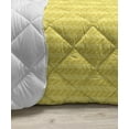 thumbnail image 3 of Yellow Chevron Down Alternative Comforter, Old Fashioned Sharp Zigzag Stripes Geometric Sunny Summer Motif, Microfiber Quilt for All Season, 5 Sizes, Earth Yellow White, by Ambesonne, 3 of 3