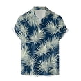 thumbnail image 4 of Mens Hawaiian Shirt Short Sleeve Button Down Shirts Tropical Floral Summer Beach Shirts,S-3XL, 4 of 7