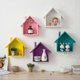 thumbnail image 5 of high qualityWhimsical House-Shaped Floating Wall Shelf, No-Drill Storage Organizer Wooden Small House Retro, Home & Bedroom Decorative Rack, 5 of 5