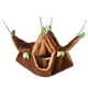 thumbnail image 5 of Cama hamaca para roedores, casa hamaca cálida para hámster y ardilla, hamaca colgante, columpio hamaca marrón, 5 of 9