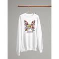 thumbnail image 3 of Butterflies Positive Quote Sweatshirt Women -Image by Shutterstock, Female Medium, 3 of 4