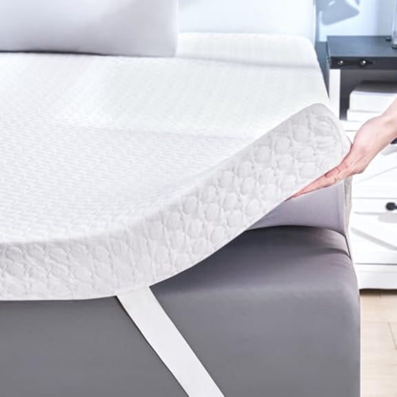 2 Inch Gel Memory Foam Mattress Topper Twin Size Ventilated High Density Pad for Body Pain Bed Topper with Cooling Cover CertiPUR-US Oeko-Tex Certified