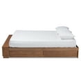 thumbnail image 4 of Baxton Studio Arthur Modern Rustic Ash Walnut Brown Finished Wood King Size Platform Bed with Built-In Shelves, 4 of 11