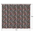 thumbnail image 5 of Colorful Floral Skull Pattern Shower Curtain 84"x72" ,Bathroom Decorative Shower Curtains Set with 12 Hooks,Modern Waterproof Washable Shower Curtain, 5 of 6