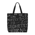 thumbnail image 1 of Fotbe Black Scientific Bolsa Tote con Estampado para Mujer, Bolsos con Cremallera, Bolsa de Hombro Casual de Gran Capacidad con Bolsillos Internos, 1 of 7
