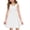 White, variant on YOUYEDIAN Sleeveless Sundress Girls Summer Crew Neck A Line Princess Dress Toddler Casual Solid Color Dress (Hot Pink, 6-7 Years)