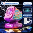 thumbnail image 4 of Máquina de burbujas Belemar con luces RGB y control remoto, recargable, 4 of 7