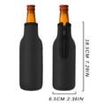 thumbnail image 3 of Neoprene Bottle Cooler - 3mm Thick Insulated Sleeve with Zipper, Anti- Grip, Fits Standard Bottles, 3 of 8