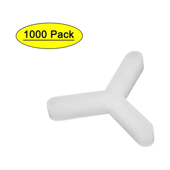 Unique Bargains Wall Floor Ceramic Tile Plastic Y Type Spacers Tiling Tools 0.12" White 1000pcs