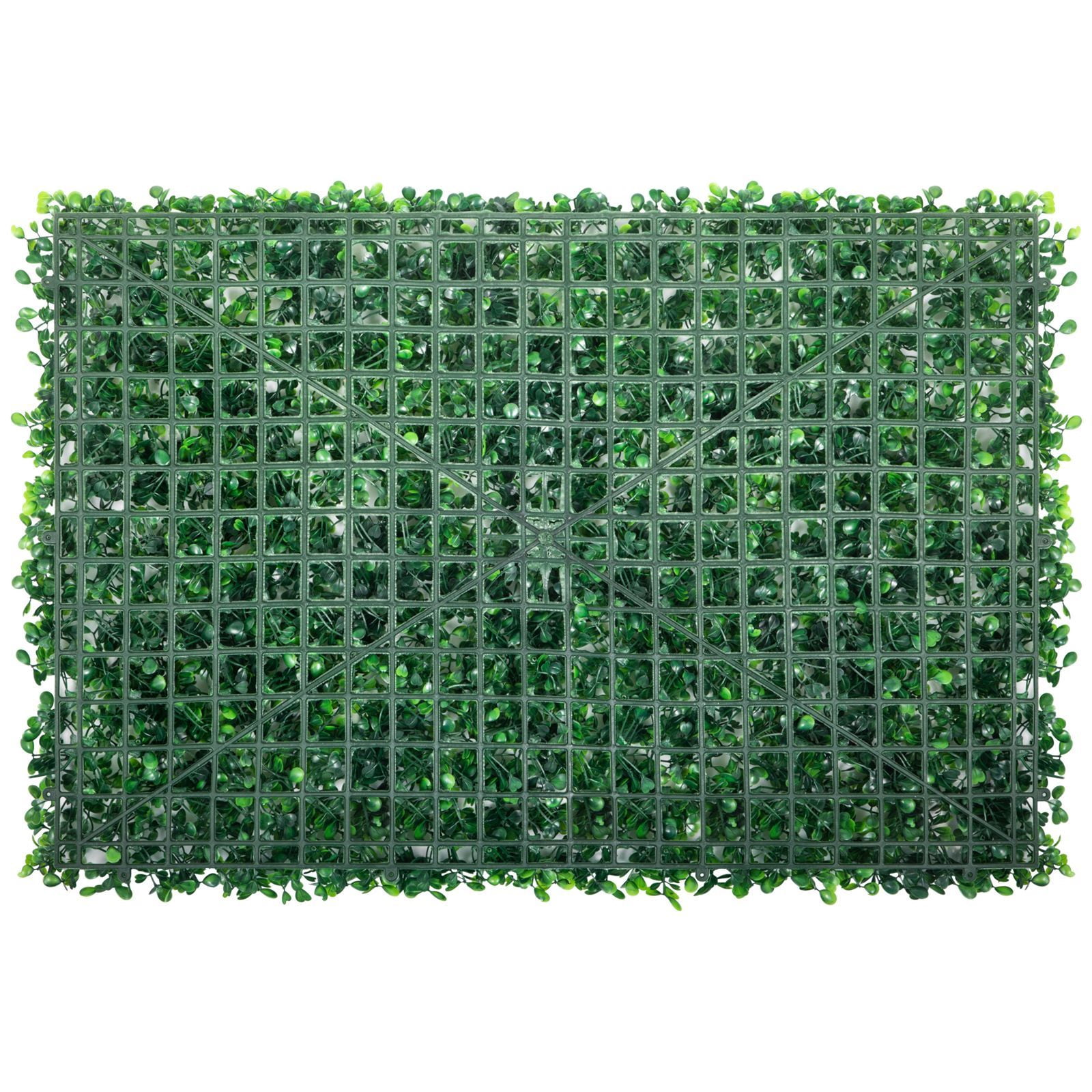 24''x16'' Artificial Boxwood Hedge Panels 24PCS, 1.6" Thick SGS Certified PE Privacy Grass Wall with Zip Ties, Non-See-Through Foliage Backdrop for Indoor Outdoor Garden Wedding Decor