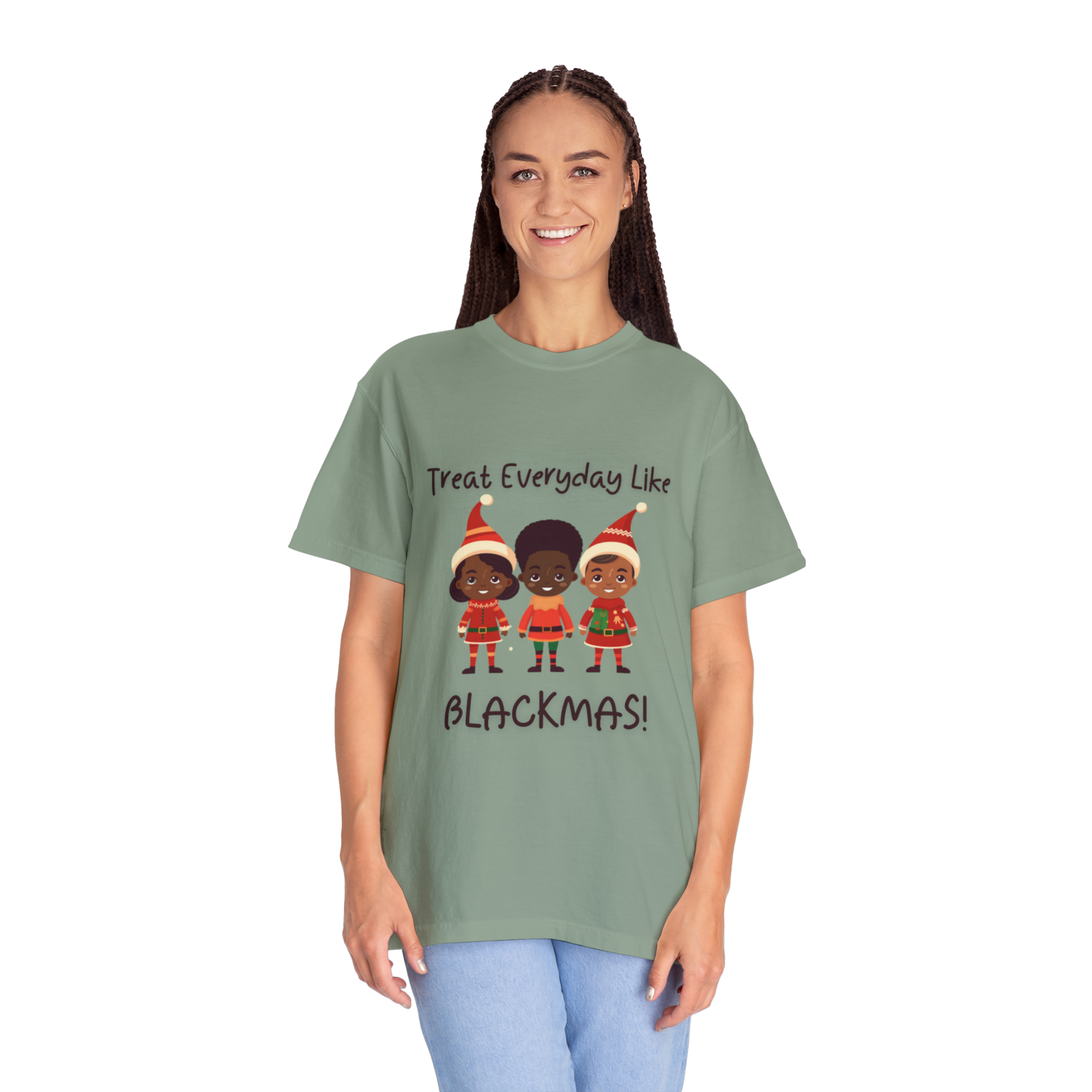 Black Elves Blackmas XMAS Unisex Garment-Dyed T-shirt