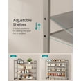 thumbnail image 2 of 8-Tier Metal Shoe Rack Organizer, Set of 2 Stackable Shoe Shelves with Adjustable Flat or Angled Shelves, Holds 32-40 Pairs, Cappuccino Beige, 2 of 5