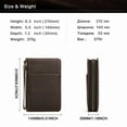 thumbnail image 3 of Cigar Humidor Case for 5-10 Cigars, Genuine Leather Travel Case with Spanish Cedar Wood, 72% Boveda Humidity Pack, Humidifier Pocket, Accessory Pockets & Phone Pocket, Versatile Gift for Men, 3 of 9