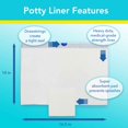 thumbnail image 6 of AUQ  Potty Liners Pack of 30 Liners - Never Clean A Potty Again - PottyMate Liners with Super Absorbent Pad - Fits Any Standard or Travel Potty - by Cleanis 30 Count (Pack of 1), 6 of 6