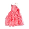 thumbnail image 2 of Ekidsbridal Girl Pageant Flower Girl Dress - Rhinestone Ruffled Organza 164-A (Size: 4-16), 2 of 3