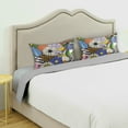 thumbnail image 3 of Yayeee Pillowcase Standard Size Set of 2 Satin Wrinkle Resistant Pillow Case, Blue Floral, 3 of 8