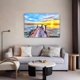thumbnail image 5 of Póster de paisaje de arte de pared con vista al lago al atardecer, pintura decorativa, lienzo, arte de pared, carteles para sala de estar, pintura para dormitorio, estilo marco, 40 x 60 cm, 5 of 8