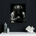 thumbnail image 4 of Nawypu  Jesus Christ Wall Art Watercolor Christian Jesus Portrait Picture Canvas Abstract Framed Painting Modern Artwork for Bedroom Living Room Bathroom Decor,Ready to Hanging, 4 of 4