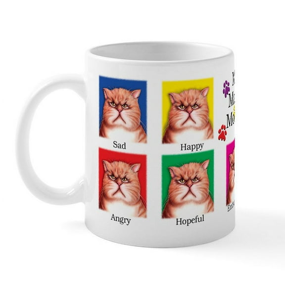 CafePress - My Many Moods Mug - 11 oz Ceramic Mug - Novelty Coffee Tea Cup