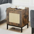thumbnail image 5 of KATIDAP Modern Wood Nightstand,Vintage Bedside Table for Bedroom,Black & Brown, 5 of 8