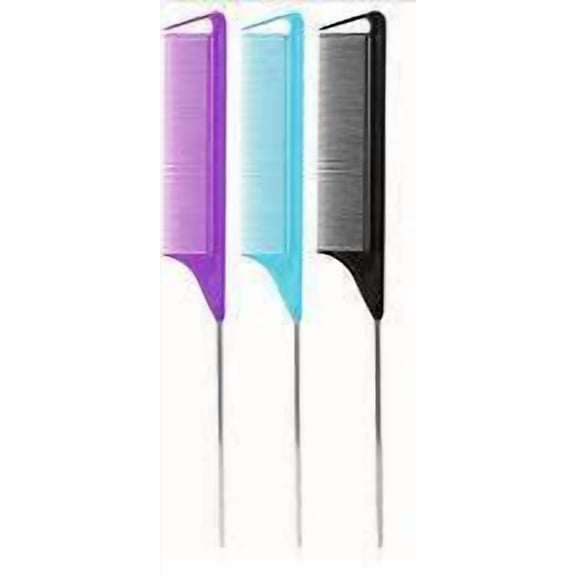 EDEN PIN TAIL SECTIONING COMB W/HOOK TIP-ASST