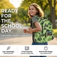thumbnail image 4 of Yuyamidu Green Tractor 4Pcs School Backpack Set for Boys Girls Preschool Kindergarten Primary Students Kids Shoulder Bag with Lunch Bag, Pencil Case & Water Bottle Bag, 4 of 7
