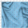 thumbnail image 4 of Soimoi Blue Rayon Fabric Stars & Violin Musical Instrument Fabric Prints By Yard 42 Inch Wide, 4 of 5