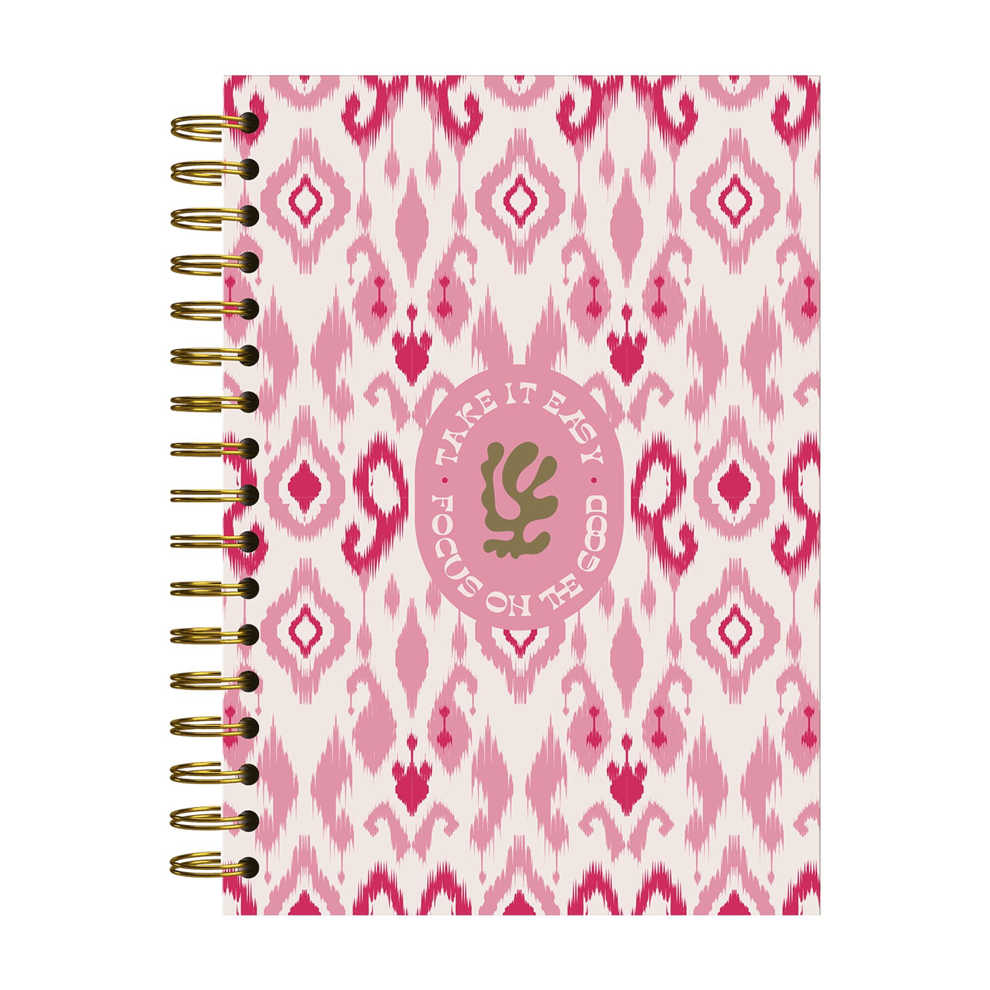 Norma Kiut Mid Wide Rule Spiral Notebook 6.6" x 9" Multicolor 180 Sheets