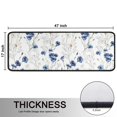 thumbnail image 5 of Kitchen Rugs Sets Of 2,White Daisy Flower Pattern Anti Fatigue Kitchen Mat Rugs Non Slip Washable,Decorative Kitchen Floor Mats for Kitchen,Sink,Laundry,17"x47"+17"x47", 5 of 5