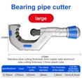 thumbnail image 2 of Amdohai Roller Type Pipes Cutter Stainless Steel Pipes Copper Pipes Cutting Tool Manual Pipes Cutter for Copper Pipes Aluminum Pipes Stainless Steel Pipes PPR Pipes Cutting, 2 of 7