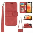 thumbnail image 1 of Nalacover Luxury Wallet Case for iPhone 14 Pro Max, PU Leather Detachable Shoulder Strap Lanyard Crossbody+Wrist Strap Handbag Flip Cover with Card Slots Magnetic Kickstand Shockproof Case,Red, 1 of 10