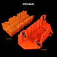thumbnail image 3 of 12-inch Mitre Box for Back Saw Slot Angles 45/ 22.5/ 90 Degrees Cuts Sawing and Clamping Box for Woodworking, 3 of 5