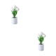 thumbnail image 2 of Yuarrent Equilibrio de estilo y funcionalidad con piezas de decoración para el hogar 5 cabezas blancas 2Conjunto, 2 of 6
