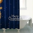 thumbnail image 4 of Happy New Year Merry Christmas Ball Shower Curtain,Washable Bath Curtain with Hooks Friendly Polyester Fabric Bathroom Curtains for Thanksgiving Day Fall Party Home Decor, 4 of 5