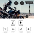 thumbnail image 4 of Auriculares de motocicleta intercomunicador de casco con música estéreo llamadas manos libres para exteriores, 4 of 8