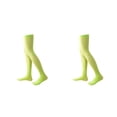 thumbnail image 1 of Sonducket 4X 32cm Calcetines hasta el muslo Antideslizantes Estilo preppy Botas de calcetín Medias hasta el muslo para diario Fiesta de Verde fluorescente 2Conjunto, 1 of 6