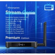 StreamGenieTV 2.0 Stream Box by FreeStream, with Dual WiFi Antenna and Remote, with Newest StreamGenie 2.0 Software