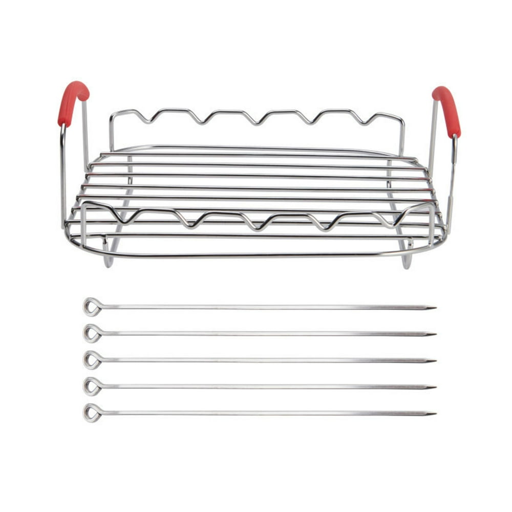 Instant Vortex/Air Fryer Official Grill and Lifting Rack with Skewers