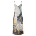 thumbnail image 4 of Qiopertar Robe d'Été Décontractée Imprimée Col en V Sans Manches à Bretelles en Solde Livraison Gratuite à Moins de 5$ jusqu'à 90 % de Réduction, 4 of 5