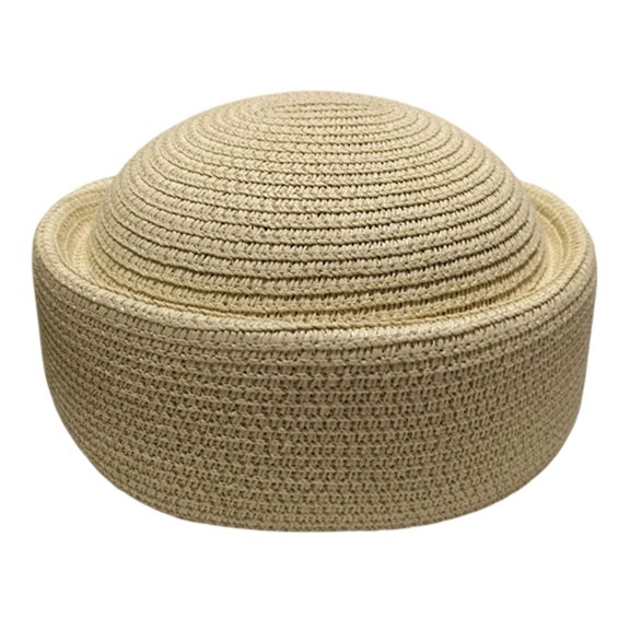 AJKHSAHDFJ Beret Hats For Hand Woven Church Hat Elegant Hat Artist Painter Hats For Summer Wedding Parties,Light brown,7.28,Hat