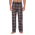 thumbnail image 2 of Hanes Originals Men's 2pc Plaid Comfort Fleece Sleep Pajama Set - Red/Black, Medium, 2 of 3
