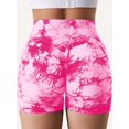 thumbnail image 5 of 3 Piece Tie Dye Workout Shorts For Women, Scrunch Butt Lifting High Waisted Yoga Gym Seamless Booty Biker Shorts, Women's Activewear, 5 of 11