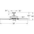thumbnail image 3 of 901660FGT-NWA Hinkley Lighting Oasis - 60 Inch 5 Blade Ceiling Fan-Graphite Finish, 3 of 7