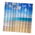 thumbnail image 2 of impermeable 3D cubre los paneles que reducen luz para el dormitorio el 150x166cm mar Baoblaze Cortinas de ventana de impresión 3D, 2 of 7