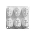 thumbnail image 1 of Kearding Mousse Cake Mold 6 ranuras 3D Animal Design Mousse Molde de silicona para hornear Herramientas y accesorios para hornear Kearding  HA001186-00, 1 of 6